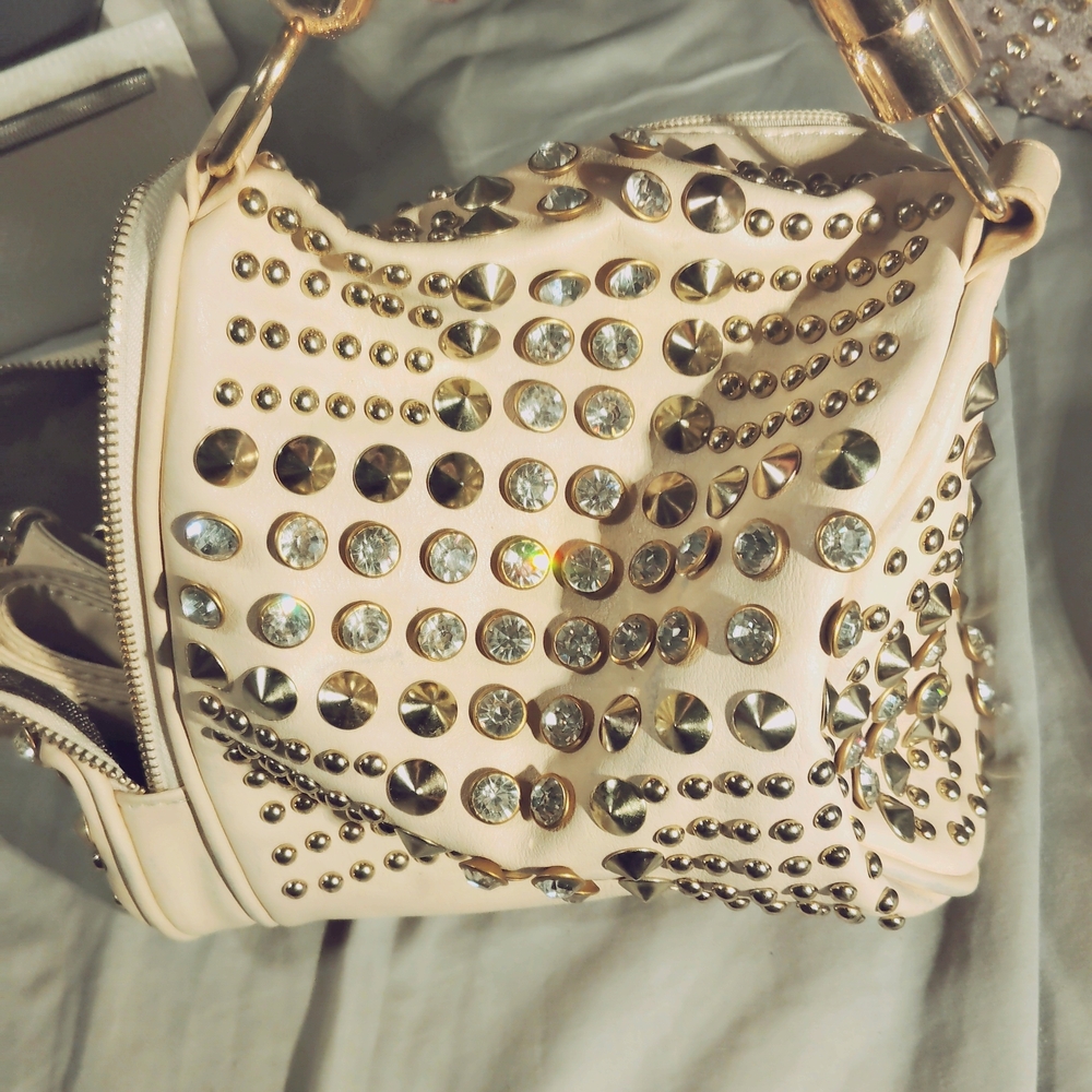 Studded Cream Backpack - image 6